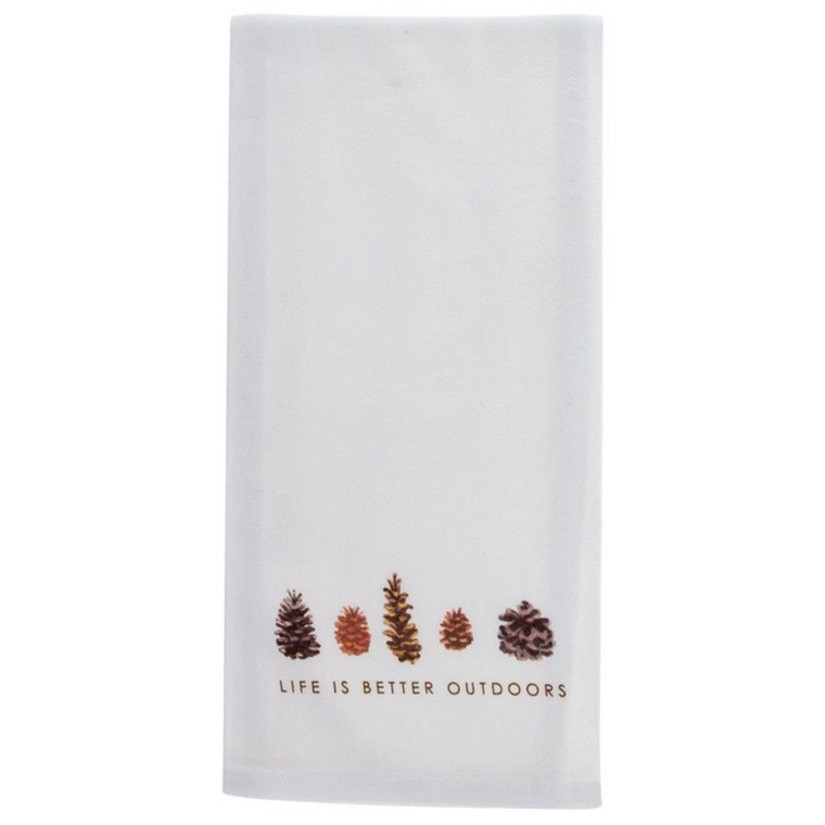 Pinecone Tea Towel