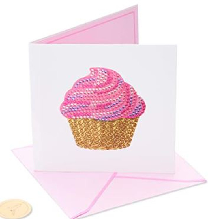 Judith Leiber Pink Cupcake Birthday Card
