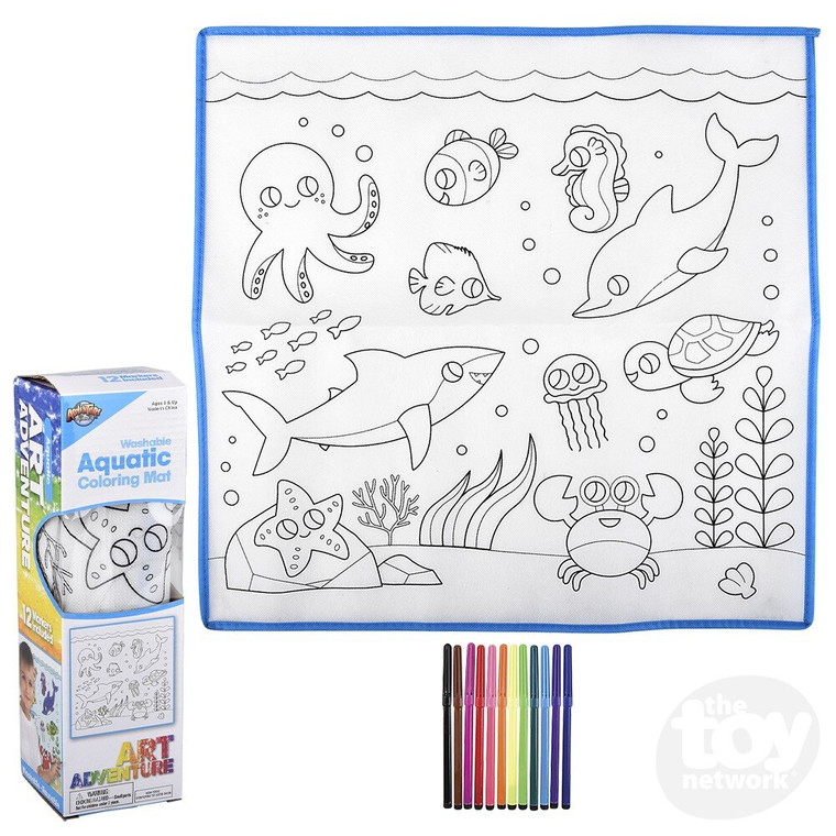 Doodle Mat Aquatic Washable