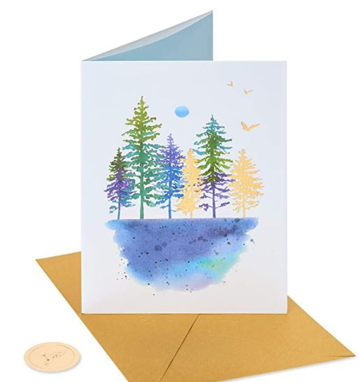 Watercolor Landscape Blank Card