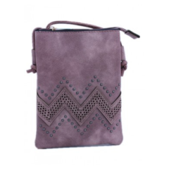 Crossbody Cellphone Bag - Ziczac Cut Rose