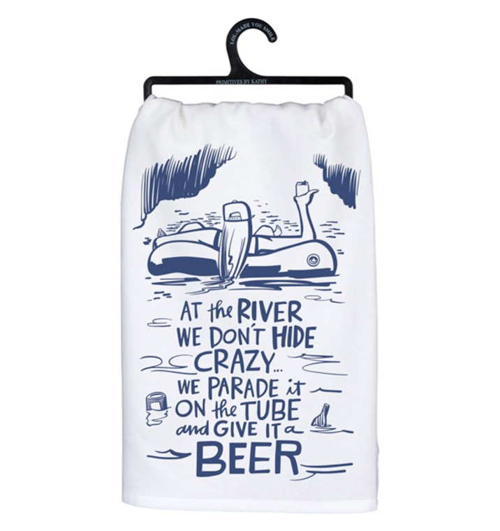 At The River Dish Towel