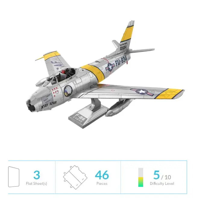 F-86 Sabre Metal Model Kit