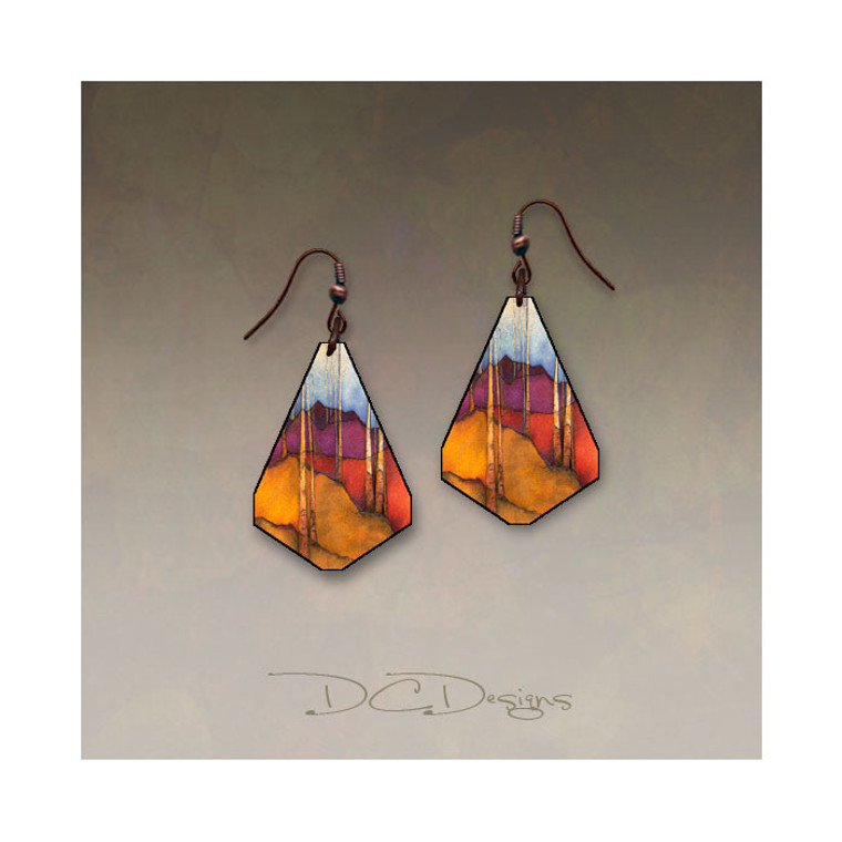 Tear Trees & Hills Birch Earrings