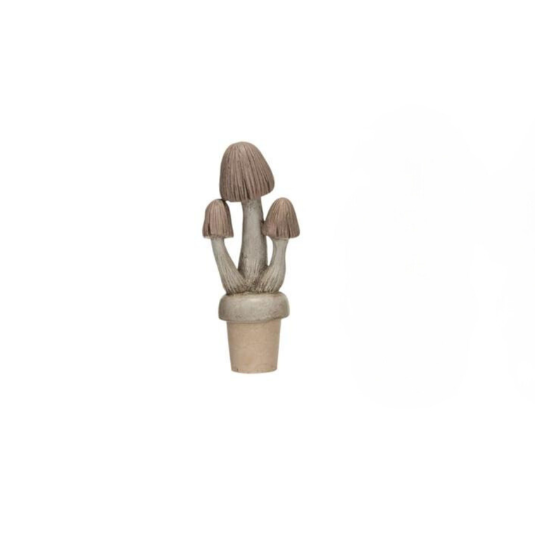 Mushroom Rounded Bottle Wine Stopper