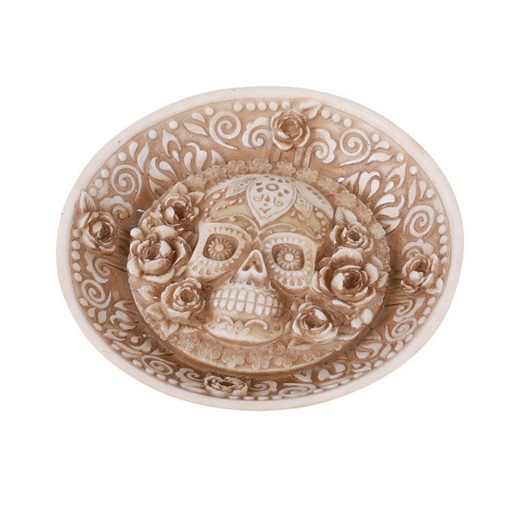 Day Of the Dead Dish Incense Burner