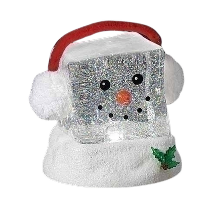 Swirl Snowman Cube Water Lantern