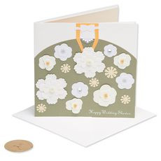 Skirt with Flowers Wedding Card