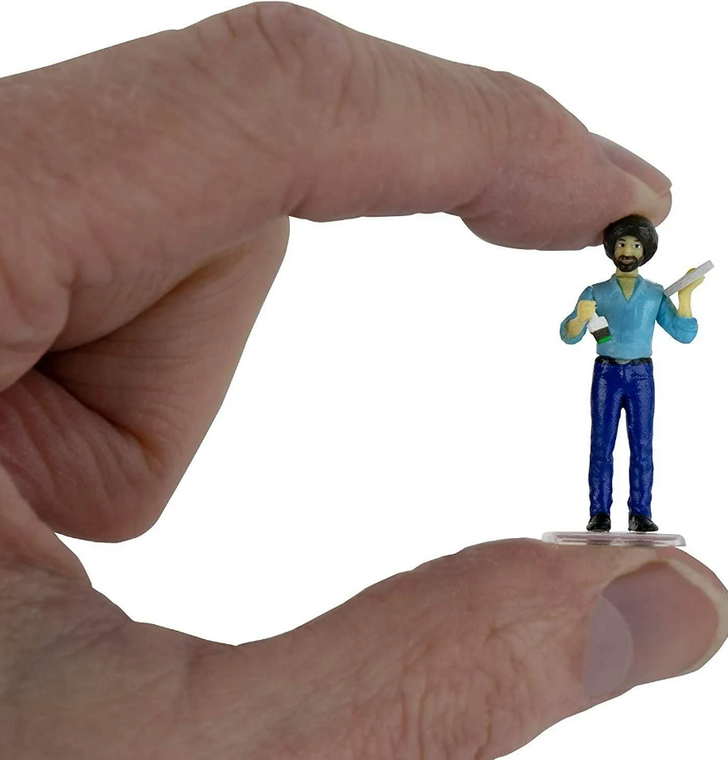 Worlds Smallest Micropop  Bob Ross Figure