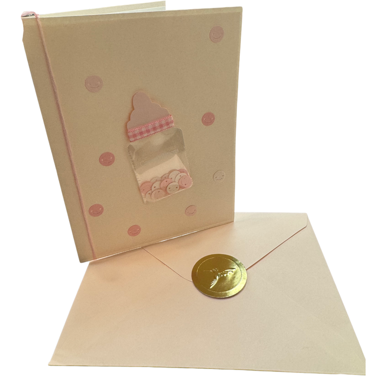 Baby Pink Bottle Card