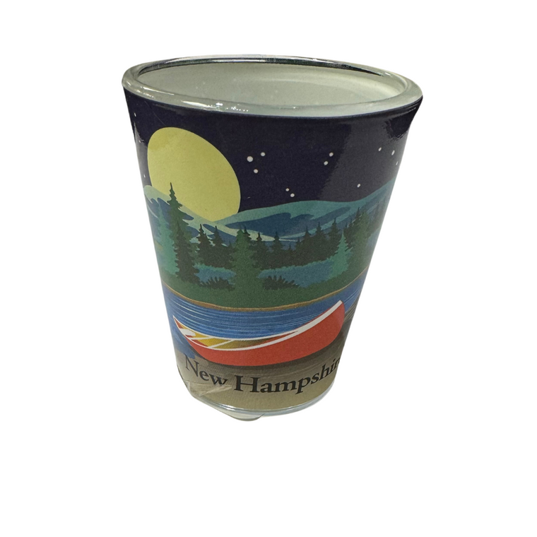 Moose Camping Canoe Shot Glass
