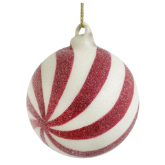 Sugared Ball Red and White