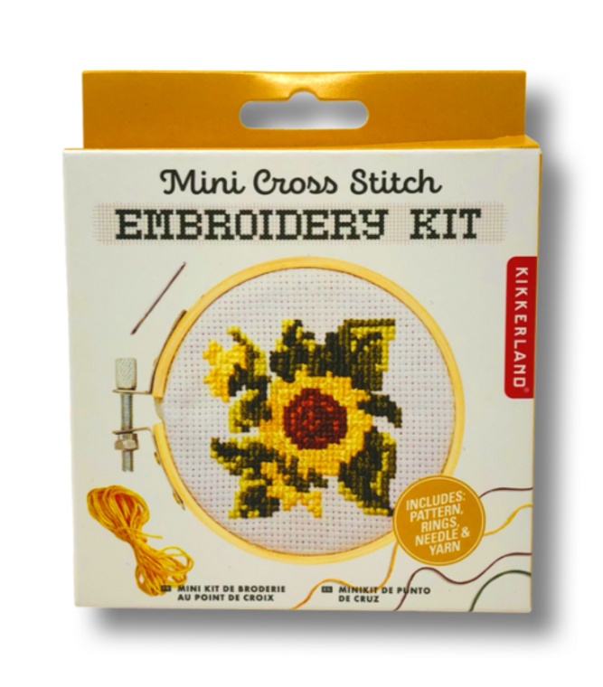 Mini Cross Stitch Embroidery Kit Sunflower