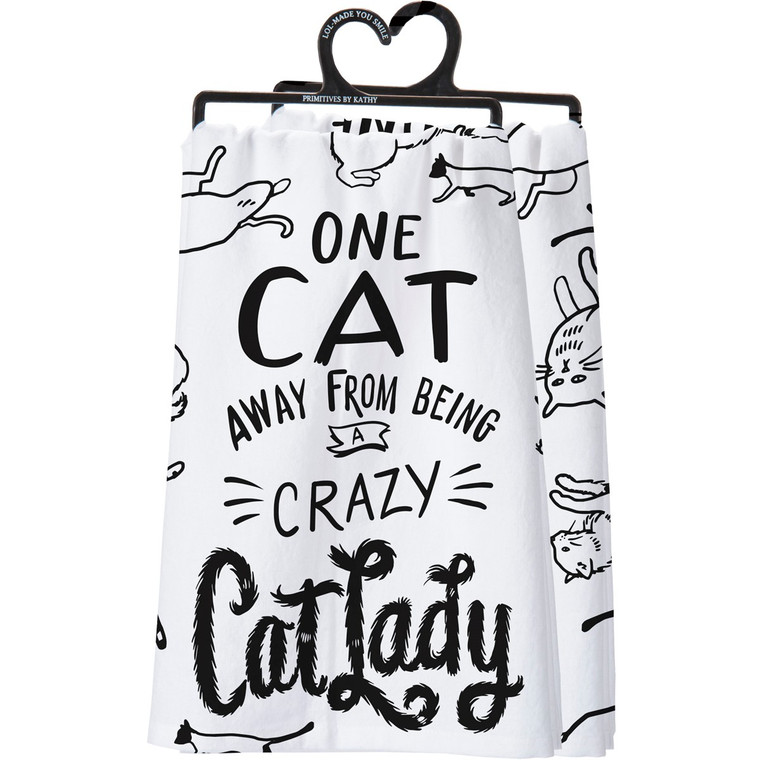 Crazy Cat Lady Dish Towel