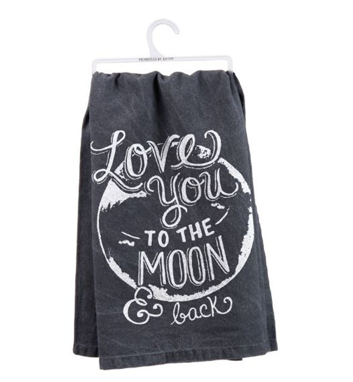 Love You To The Moon & Back Dish Towel