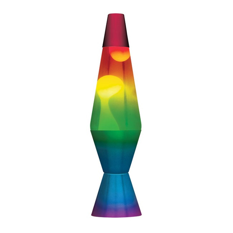11.5" Rainbow Lava Lamp
