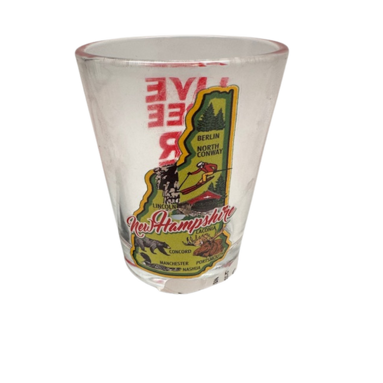 NH Map Shot Glass