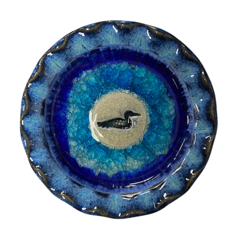 Glass Dish Loon