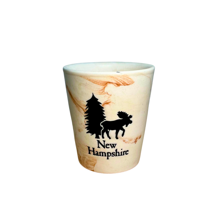 Marble Moose Shot Glass