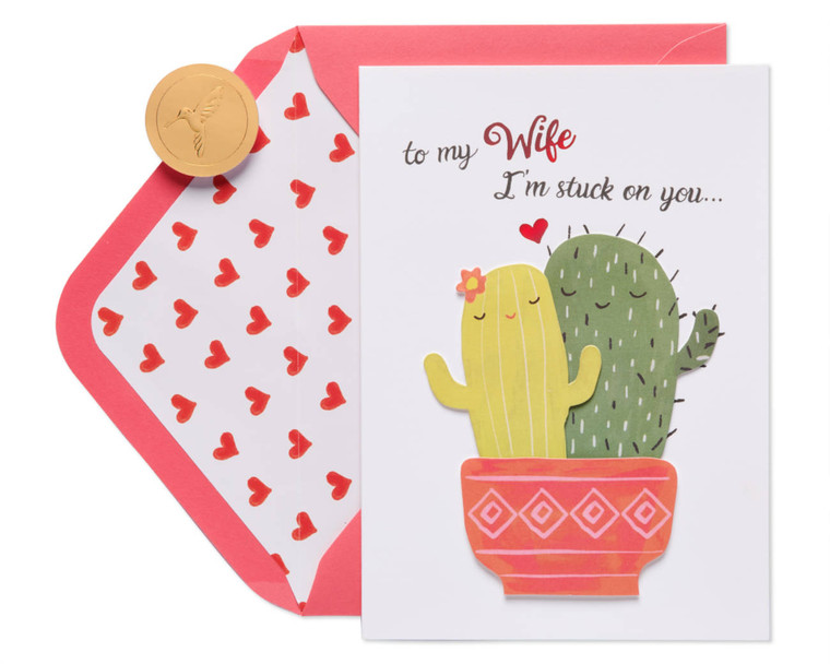 Wife Love Cacti Card