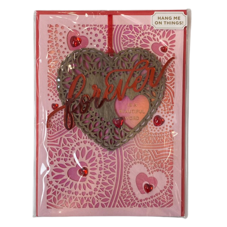 Lasercut Layered Heart Card