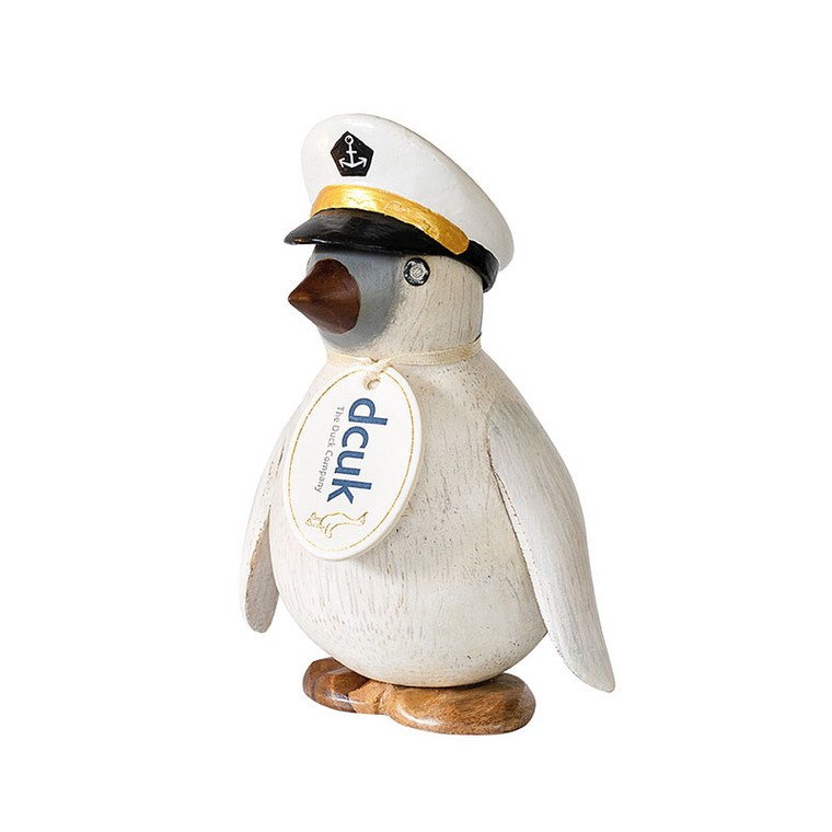 Baby Penguin Wearing a Captain Hat