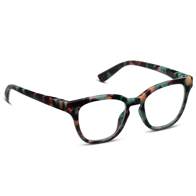 Betsy Teal Botanico Blue Light Reading Glasses 1.25