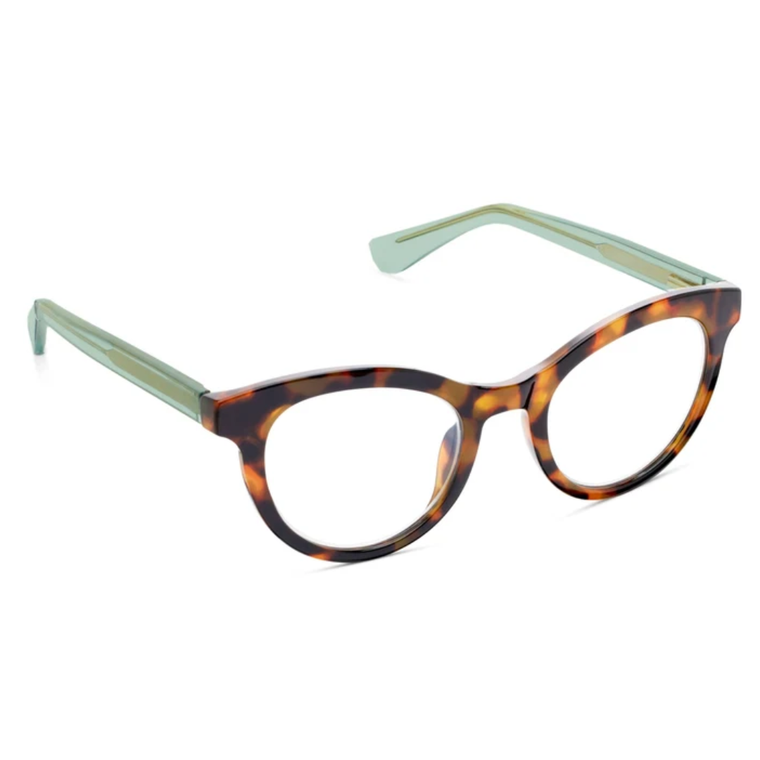 Tribeca Tortoise & Green Reading Glasses 2.00