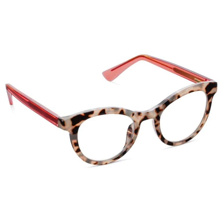 Tribeca Gray Tortoise & Coral Reading Glasses 2.00