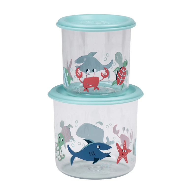 Large Ocean Good Lunch Snack Containers