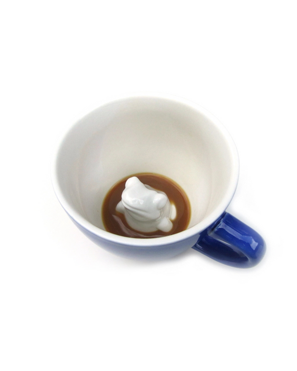 Colbalt Blue Frog Mug