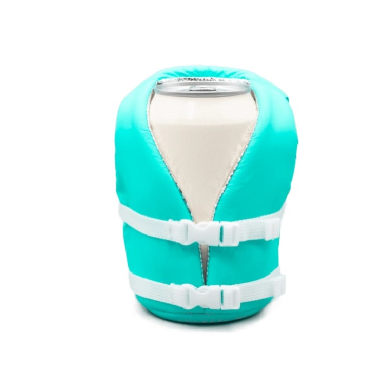 Life Jacket Koozie Sky Blue