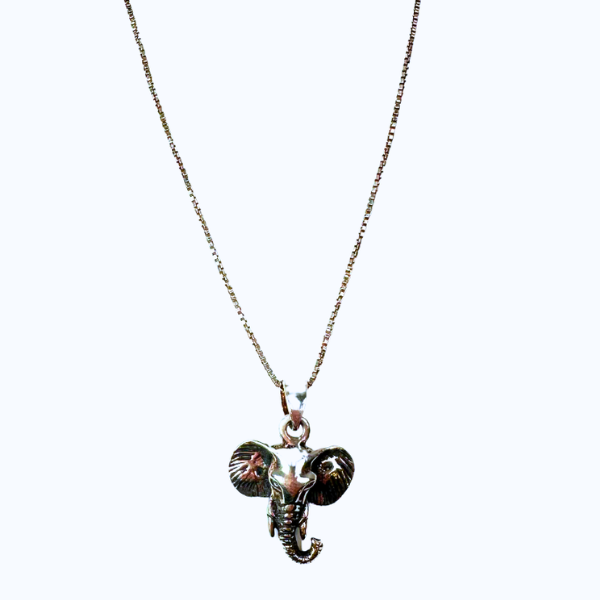 Silver Elephant Necklace