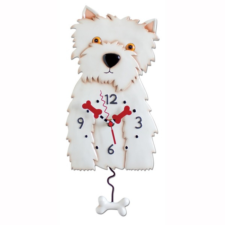 Westie Dog Clock