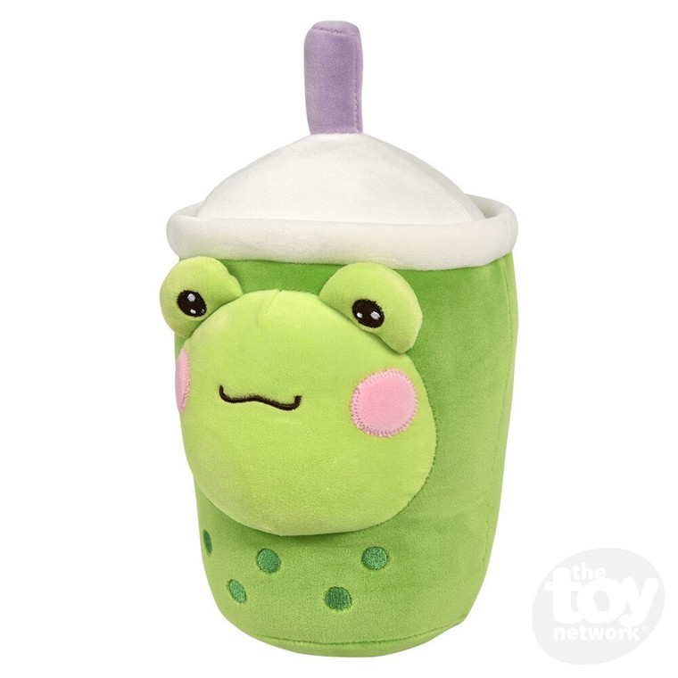 9in Bubble Tea Animals Frog Green