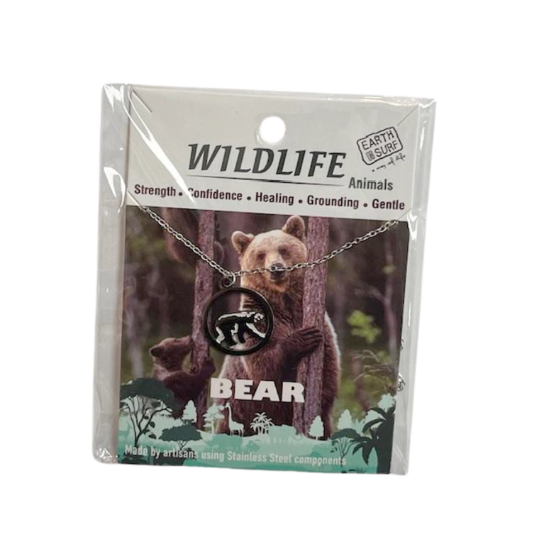 Stainless Steel Bear Necklace