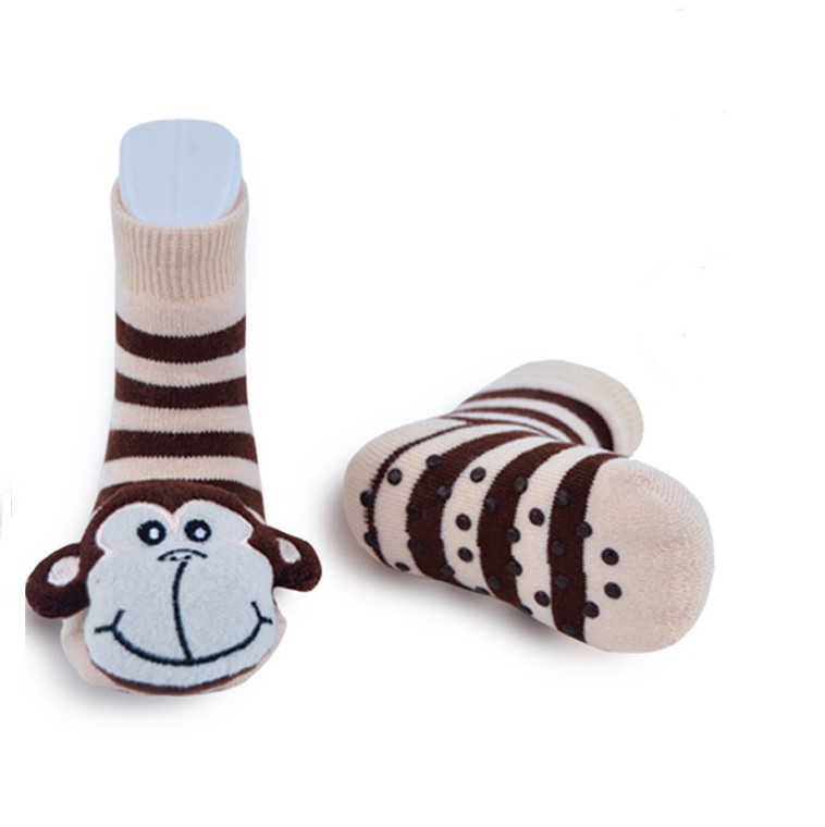 Monkey Rattle Socks