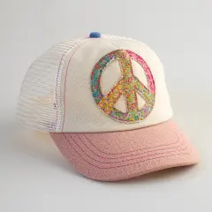 Peace Trucker Canvas Hat