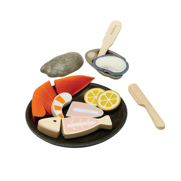 Wooden Toy Seafood Platter
