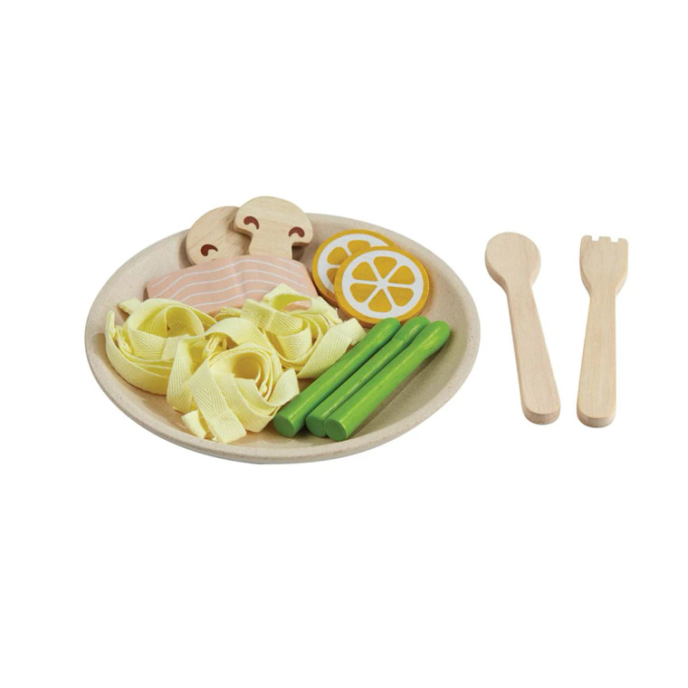 Wooden Toy  Pasta Dish