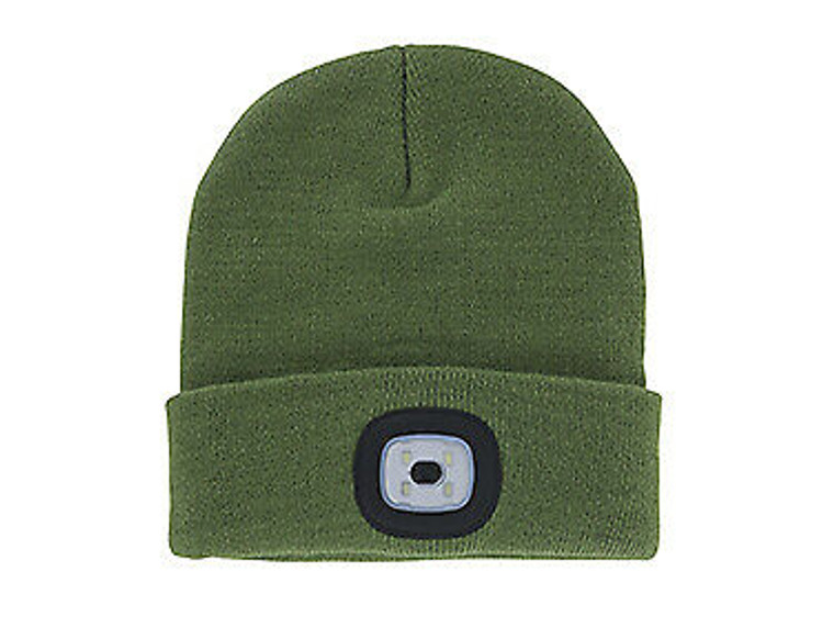 Night Scope Rechargeable LED Beanie Olive