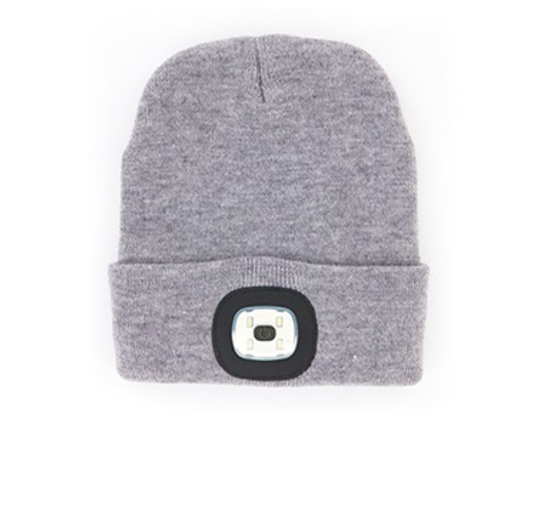Night Scope Rechargeable LED Beanie Gray