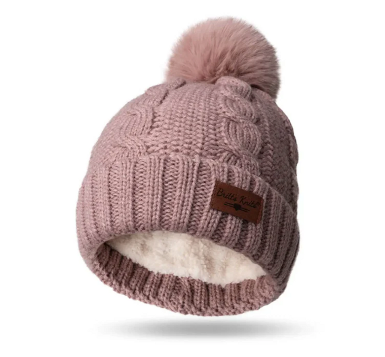 Cozy Classics Pom Hat Blush