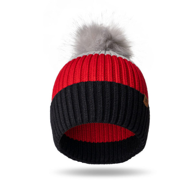 Wonderland Collection Kids Pom Hat Gray