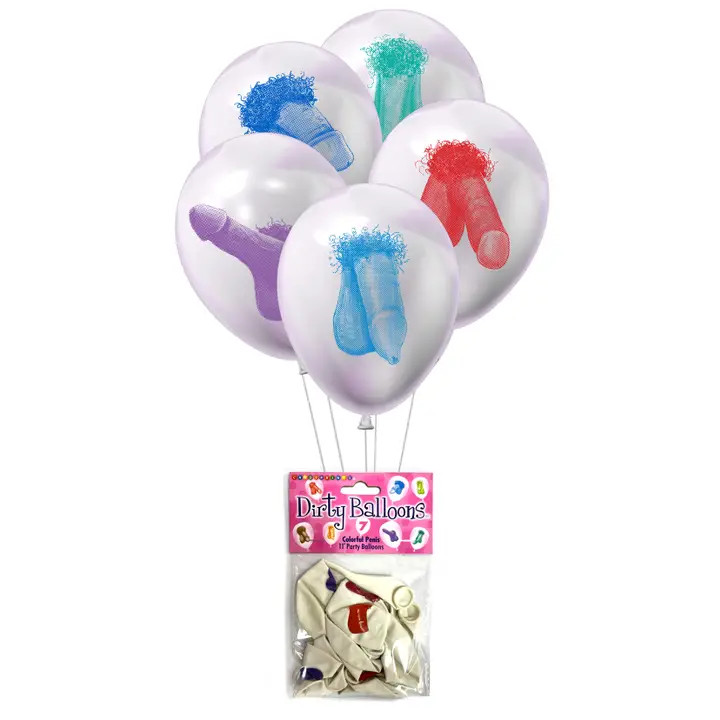 Dirty Balloons Colorful Penis Set