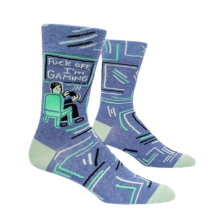 F*ck Off I'm Gaming Men's Crew Socks