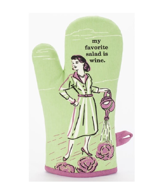 My Favorite Salad Is Wine Oven Mitt