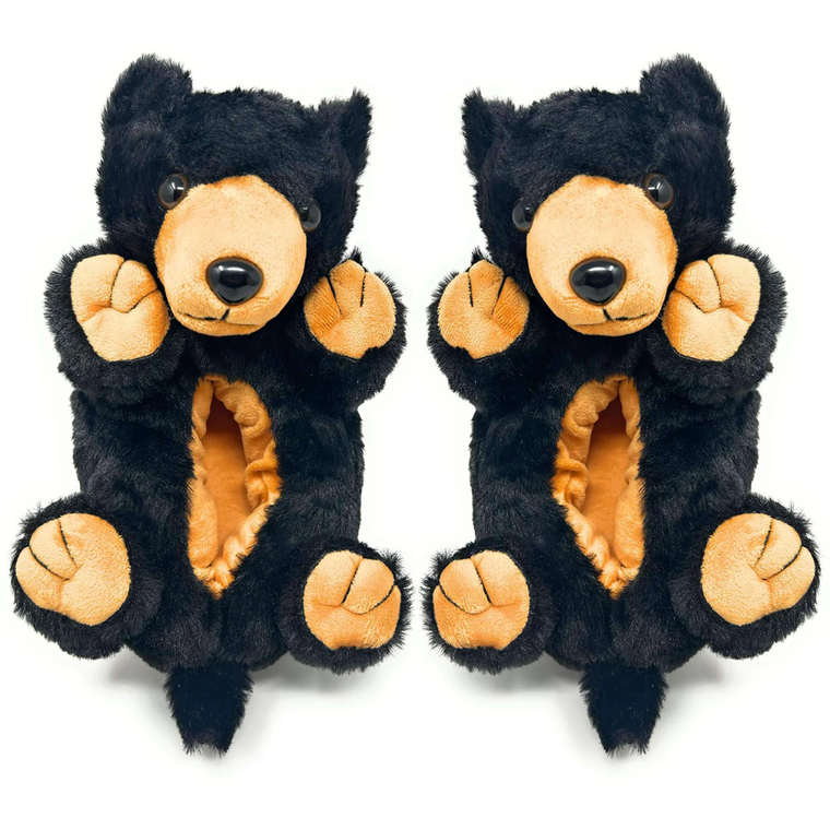 Black Bear Hugs SM Slippers