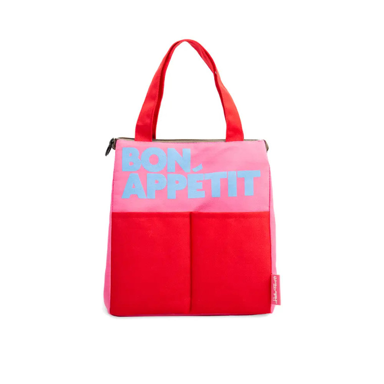 Lunch Bag Bon Appetit Red & Pink