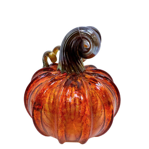 Classic Harvest Mini Glass Pumpkin